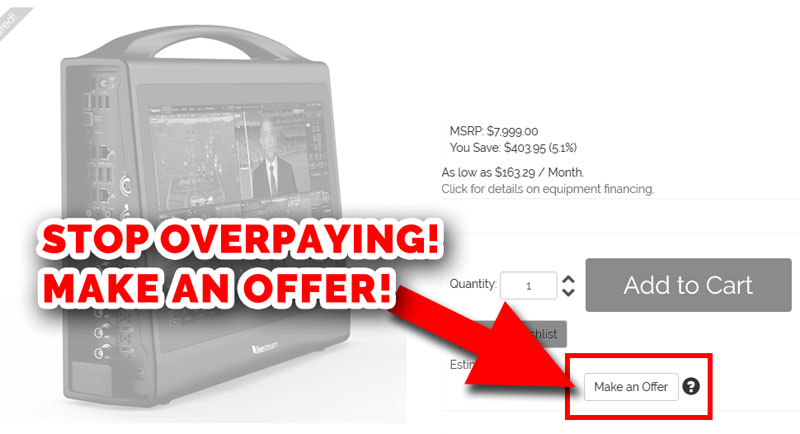 Make an Offer Pricing